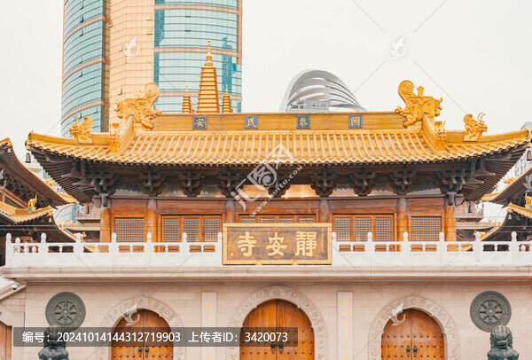 上海靜安寺佛寺寺廟宗教建筑