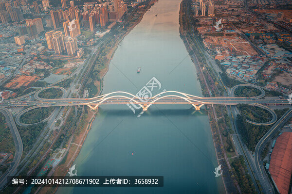 南寧市西明大橋航拍