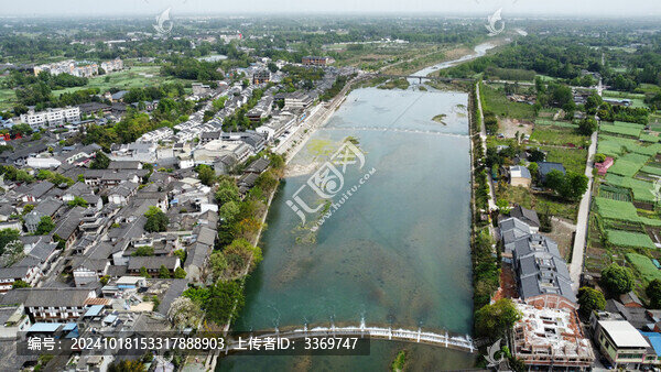 古鎮(zhèn)鄉(xiāng)村航拍