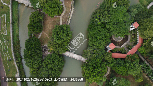 公園園林俯視圖