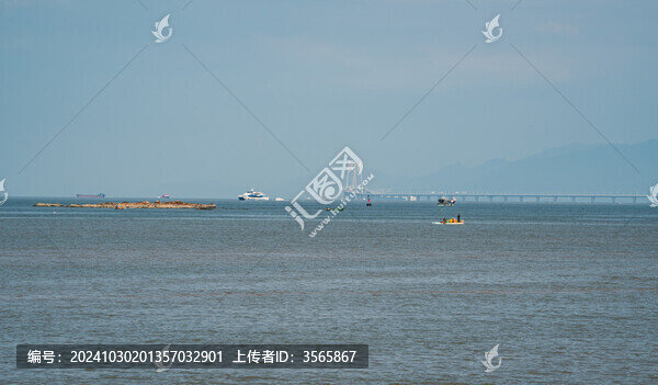 遠眺港珠澳大橋