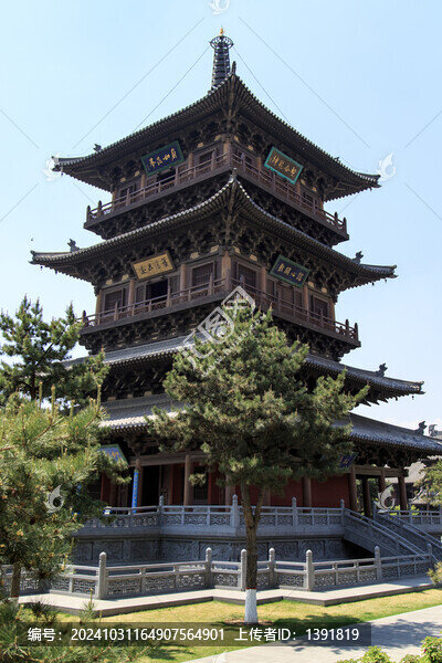 山西大同古城華嚴寺華嚴寶塔