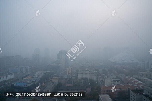 濃霧中的北京