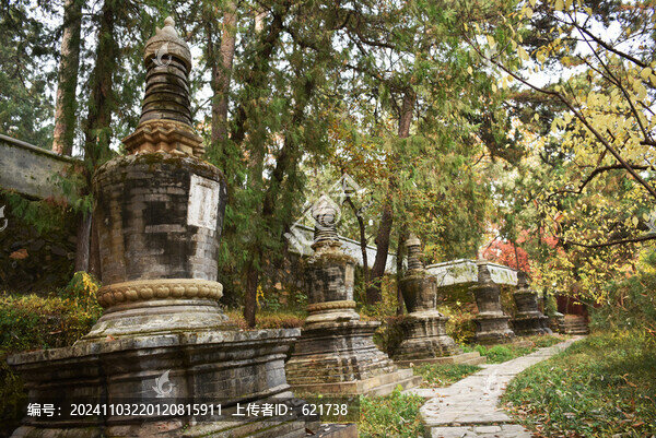 北京潭柘寺古代塔林