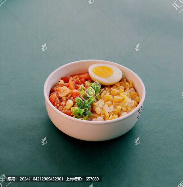 番茄肉末豌雜面