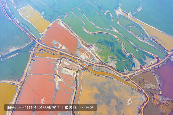 山西運城初冬鹽湖美景