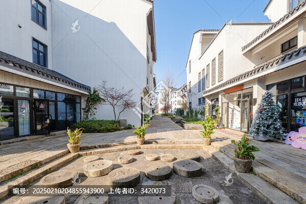 浙江嘉興蘆席匯歷史街區(qū)街道建筑
