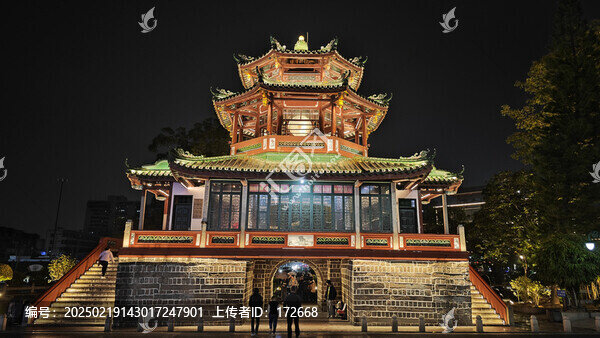 揭陽進賢門夜景