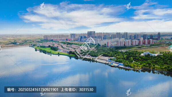 遠(yuǎn)眺賽臺(tái)吉水庫風(fēng)貌