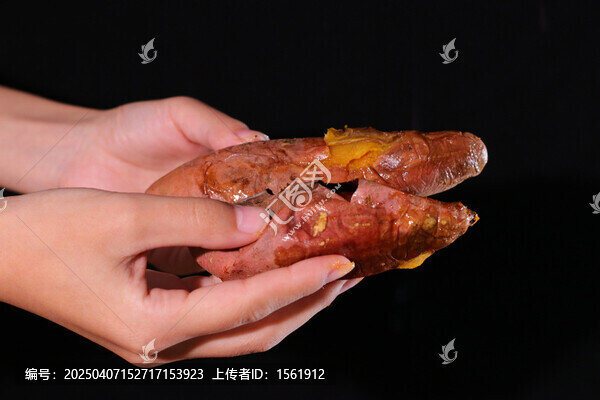 美味小吃烤紅薯
