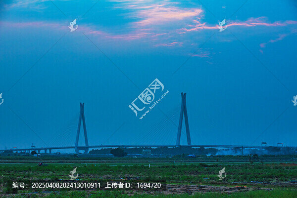 南沙大橋遠(yuǎn)眺