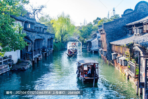 嘉興桐鄉(xiāng)烏鎮(zhèn)江南水鄉(xiāng)春光美
