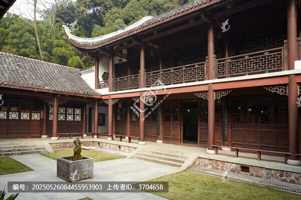 長沙岳麓書院建筑院落景觀