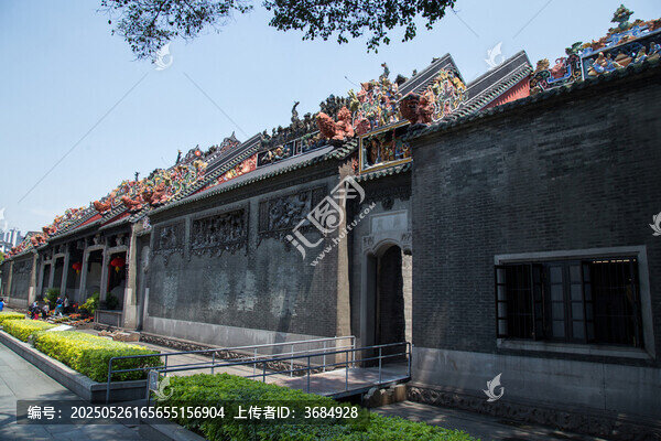 廣州陳家祠傳統(tǒng)古建筑的精美外觀