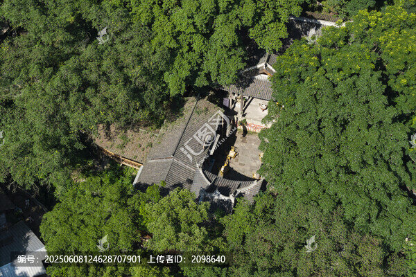 用葉子綠樹叢中的重慶北碚金剛碑老院子