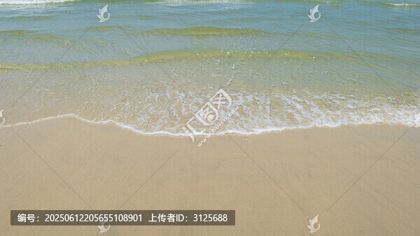 廣西北海銀灘夏季海灘自然風(fēng)光