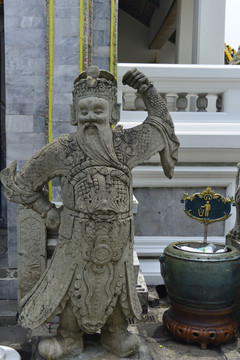 大皇宫的中国石刻关羽像