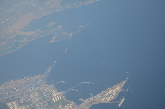渤海湾俯瞰