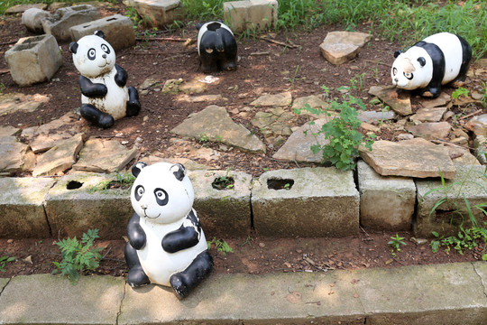 熊猫 熊猫雕塑