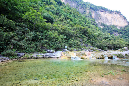 瀑布和云台山中国瀑布