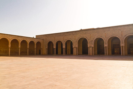 在马赫迪耶清真寺内；突尼斯