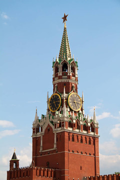 救世主（Spasskaya塔克里姆林宫；俄罗斯）。