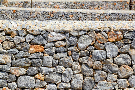 砌体墙透视灰石灰石从马洛卡