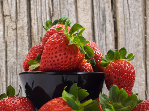 健康健康的新鲜草莓
