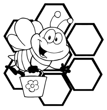 概述Bee Cartoon Character