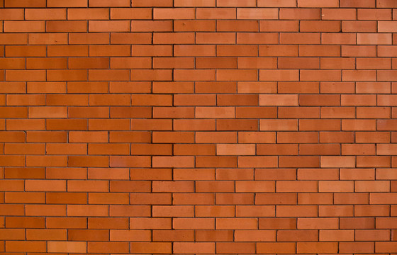 一个红橙色的砖墙