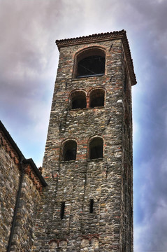 圣科洛姆巴诺修道院。博比奥。Emilia Romagna。意大利.