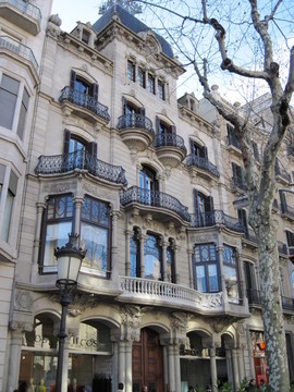 巴塞罗那。现代风格建筑