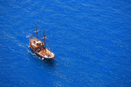 希腊游览船
