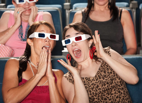 女人看3D电影