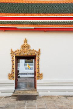 曼谷在泰国佛寺庙；