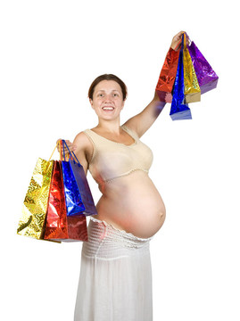 孕妇带购物袋