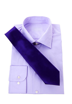 紫色经典衬衫领带