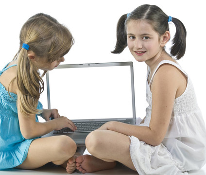女孩与计算机