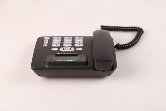 黑色电话机 办公用品 小电器