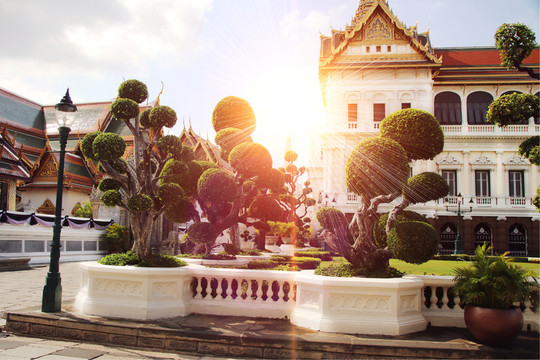 泰国著名旅游景点泰式建筑大皇宫