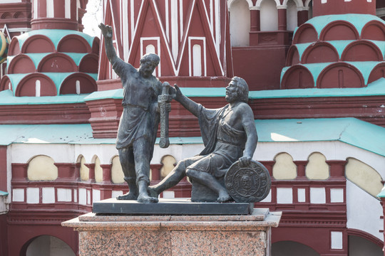 莫斯科红场人物雕像