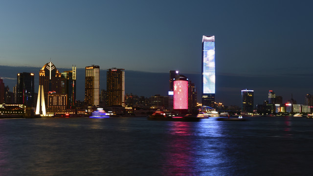 上海北外滩建筑群 夜景