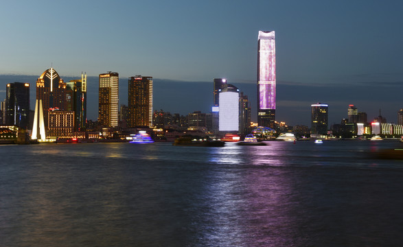 上海北外滩建筑 夜景