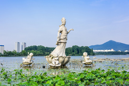 荷花仙子雕像