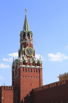 莫斯科克里姆林宫的spasskaya塔