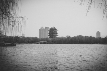 老济南大明湖怀旧照片