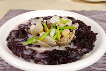 萝卜丝紫菜煮白贝