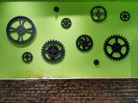 齿轮机械背景墙