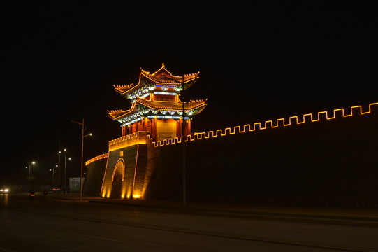 新郑南关惠济门夜景