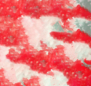 红色色抽象艺术水彩画大理石